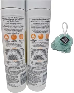 Toni Damage Repair Shampoo+Conditioner Hair Becomes Stronger 250Ml,Duo Set With Free Beauty Body Puff(Any Colour)