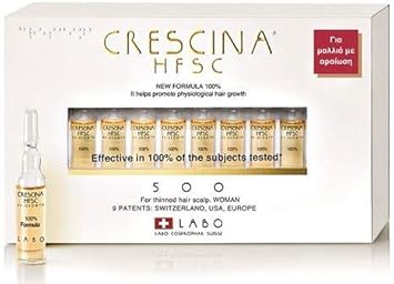Crescina Hfsc Hair Growth Treatment Thinned Hair Scalp For Woman 20 Vials (500 - Serious Hair Loss)