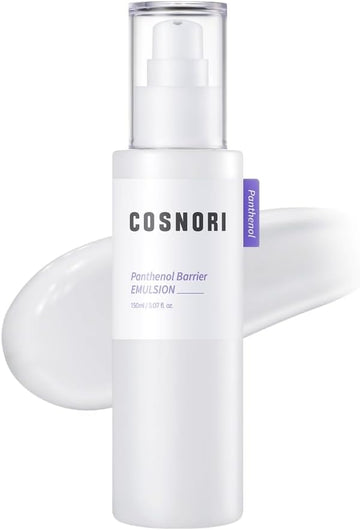 Cosnori Panthenol Barrier Emulsion - Vegan Skin Barrier Strengthening Emulsion, Korean Skincare, High Content Panthenol, Kakadu Plum Extract, Skin Texture&Hydration Care, 5.07 Fl.Oz