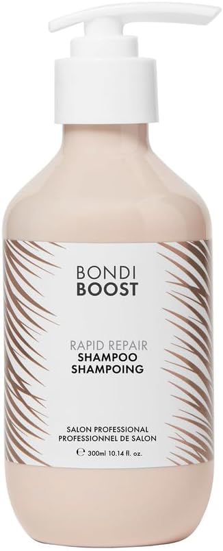 Bondiboost Rapid Repair Shampoo 10.14 Fl Oz - Restores Dry, Damaged, & Brittle Hair - Gentle Cleansing - Repair Split Ends + Seal Hair Cuticles - Sulfate Free - Vegan/Cruelty-Free - Australian Made