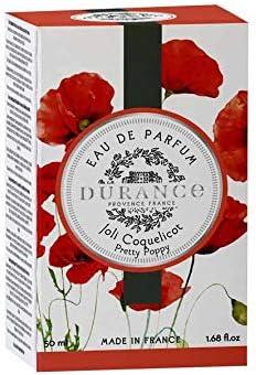 Durance Eau De Parfum For Women (50Ml) Pretty Poppy Scent, Luxury Fragrance For Women - Women'S Parfum - Natural & Safe, Long Lasting