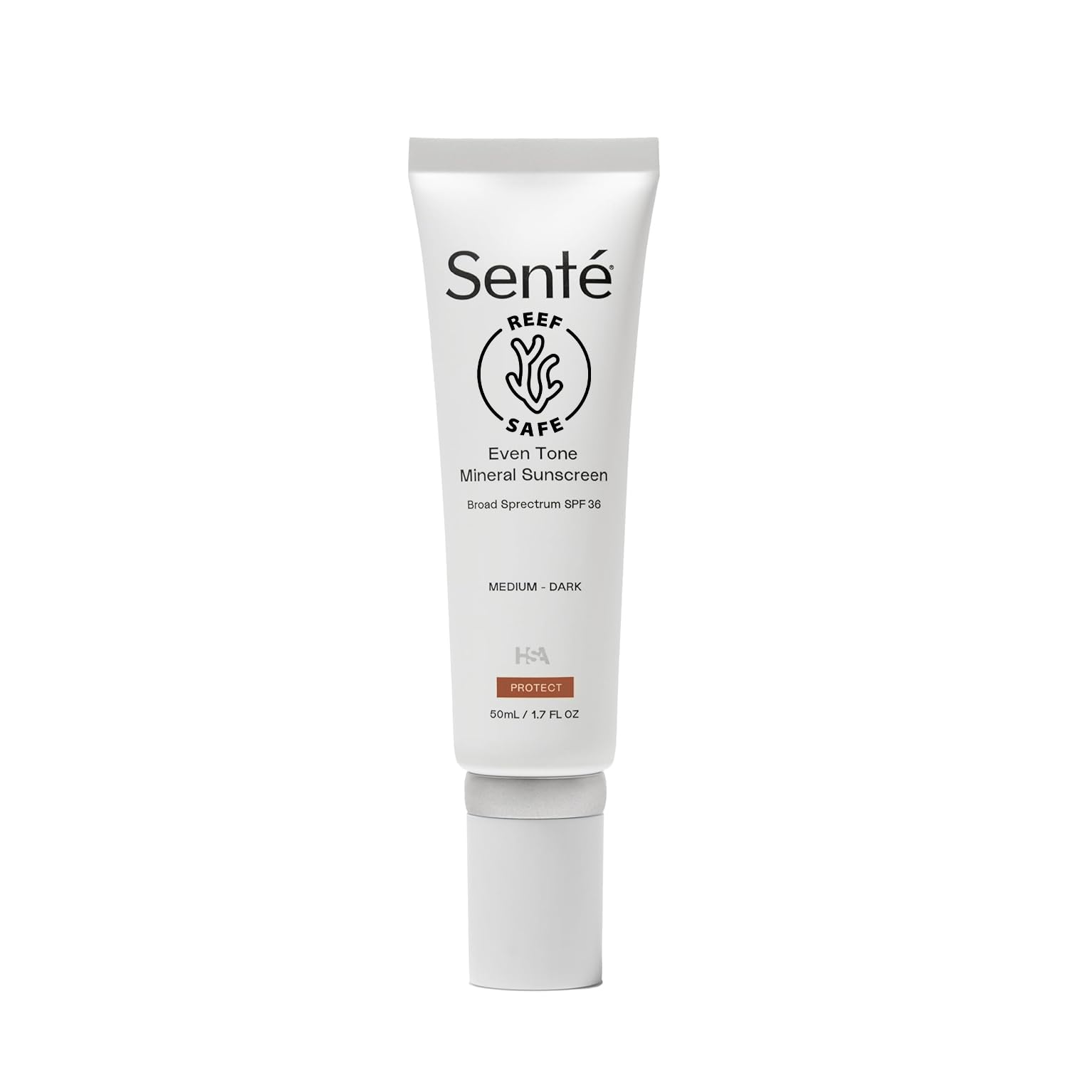 Senté Even Tone Mineral Sunscreen Tinted Broad-Spectrum Lotion - Medium-Dark Spf 36 - Uva/Uvb Protection - 40-Min Water-Resistant - 50 Ml
