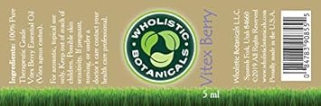 Wholistic Botanicals Vitex Berry Essential Oil 5 Ml. : Beauty & Personal Care