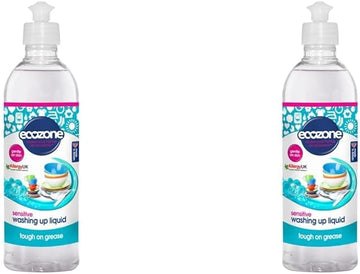 Ecozone Orange & Blossom Coconut Washing Up Liquid, Tough On Grease, Gentle Dish Washing Formula Made With Natural Plant-Based Ingredients, Vegan Friendly Kitchen Detergent (500Ml Bottle)