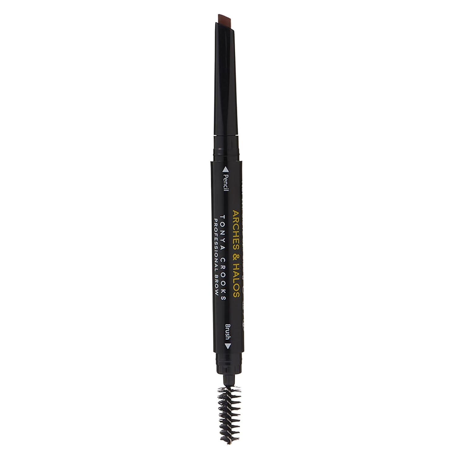 Arches & Halos Angled Brow Shading Pencil - Dual Ended Pencil And Brush With Highly Pigmented Color - Define, Detail And Build Brows - Vegan And Cruelty Free Makeup - Auburn, 0.012 Oz
