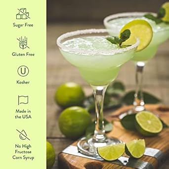 Jordan'S Skinny Mixes Sugar Free Margarita Mix, Flavored Cocktail Mixer For Drinks, Fresh Lime Drink Flavoring For Cocktails & Mocktails, Low Calorie, Gluten Free, Keto Friendly, 32 Fl Oz, 1 Pack