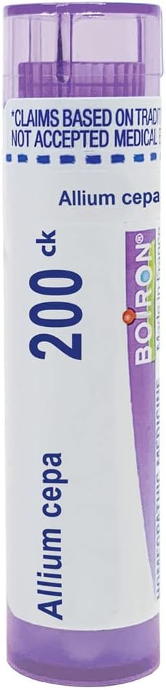 Boiron Allium Cepa 200Ck, 80 Pellets, Homeopathic Medicine For Runny Nose