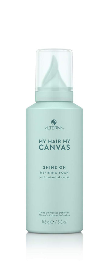 Alterna My Hair My Canvas Shine On Defining Foam, 5 Oz | Vegan Shine Enhancing | Creates Added Radiance & Smoothness | Sulfate Free