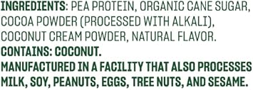 Vega Protein Made Simple, Dark Chocolate - Stevia Free Vegan Protein Powder, Plant Based, Healthy, Gluten Free, Pea Protein For Women And Men, 36.3Oz (2 Lbs 4.3 Oz) 1.03Kg (Packaging May Vary)