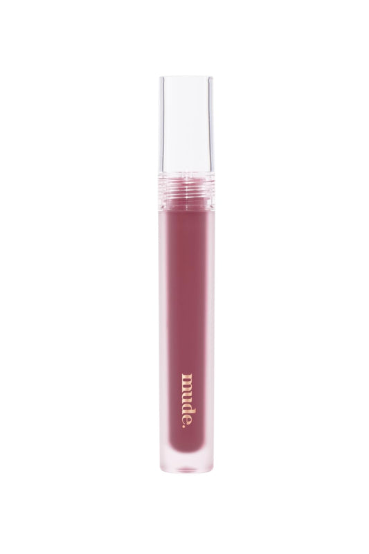 Mude Glacé Lip Tint 09 Plum Tea&Lip Liner Special Set Gift For Her Have A Plumped-Looking Lips With Blendable Lip Liner