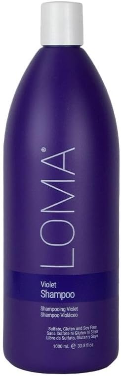 Loma Hair Care Violet Shampoo, Vanilla Bean/Blood Orange, 33.8 Fl. Oz