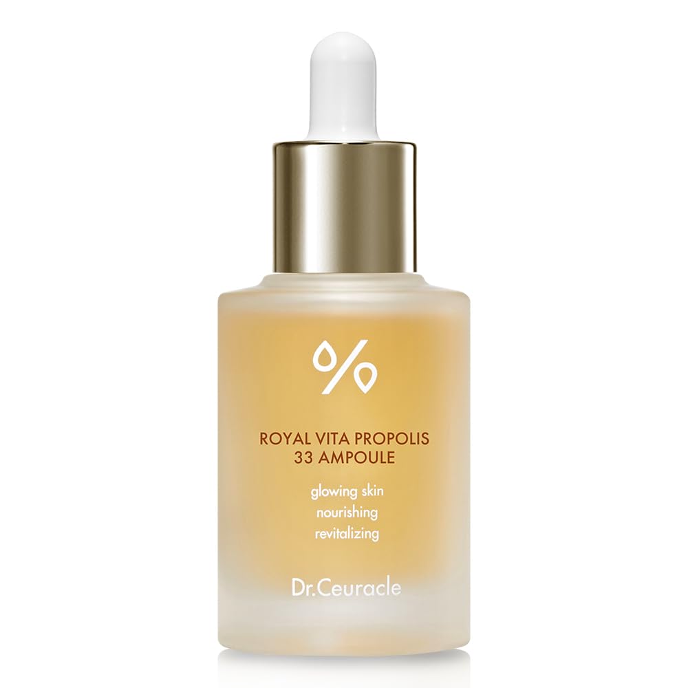 Dr.Ceuracle Royal Vita Propolis 33 Ampoule (30Ml / 1.01 Fl. Oz.) - Ultimate Glow And Nourish Vitamin Serum For Radiant Skin, Formulated With Propolis And Royal Jelly Extract