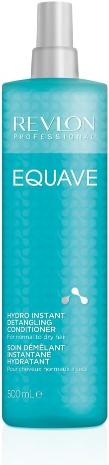 Revlon Professional Equave Hydro Bi-Phase Detangling Conditioner For Normal To Dry Hair, Leave-In Conditioner, Detangling Conditioner, Leave-In Conditioner With Heat Protection, Hair-Smoothing Leave-In Conditioner – 500 Ml