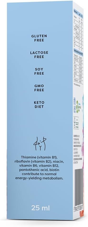 Osavi B–Complex – 25 Ml Oral Spray | Fast–Absorbing B Vitamins For Energy, Nervous System & Immune Support | Orange Flavor | Clean Label | Vegan–Friendly