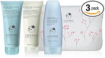 Liz Earle Rise And Shine Trio Set Collection With Beauty Bag