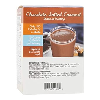 BariatricPal 15g Protein Shake or Pudding - Chocolate Salted Caramel (1-Pack) : Grocery & Gourmet Food