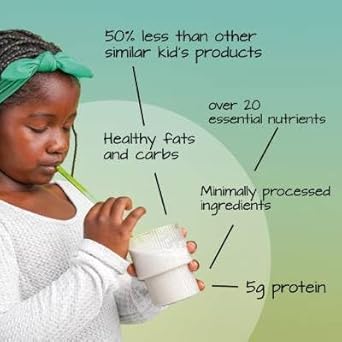 Else Nutrition Plant-Based Kids Protein Shake, Kids Protein Powder For Ages 2-12. Dairy-Free First Kids Complete Nutrition Shake With Plant Protein & 25 Vitamins & Minerals, Adds Healthy Nutrients To Kids Snacks (Vanilla, 2 Pack)