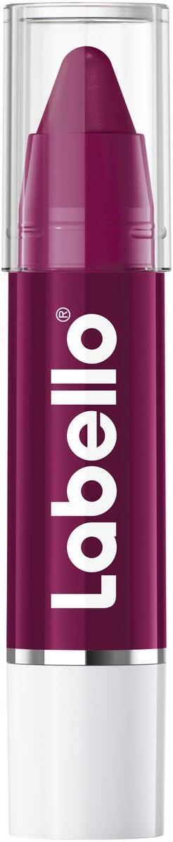 Labello Lips2Kiss Colour Lip Balm Black Cherry (3G), Lip Balm With Intense Colour, Lipstick With Real Labello Care, Berry