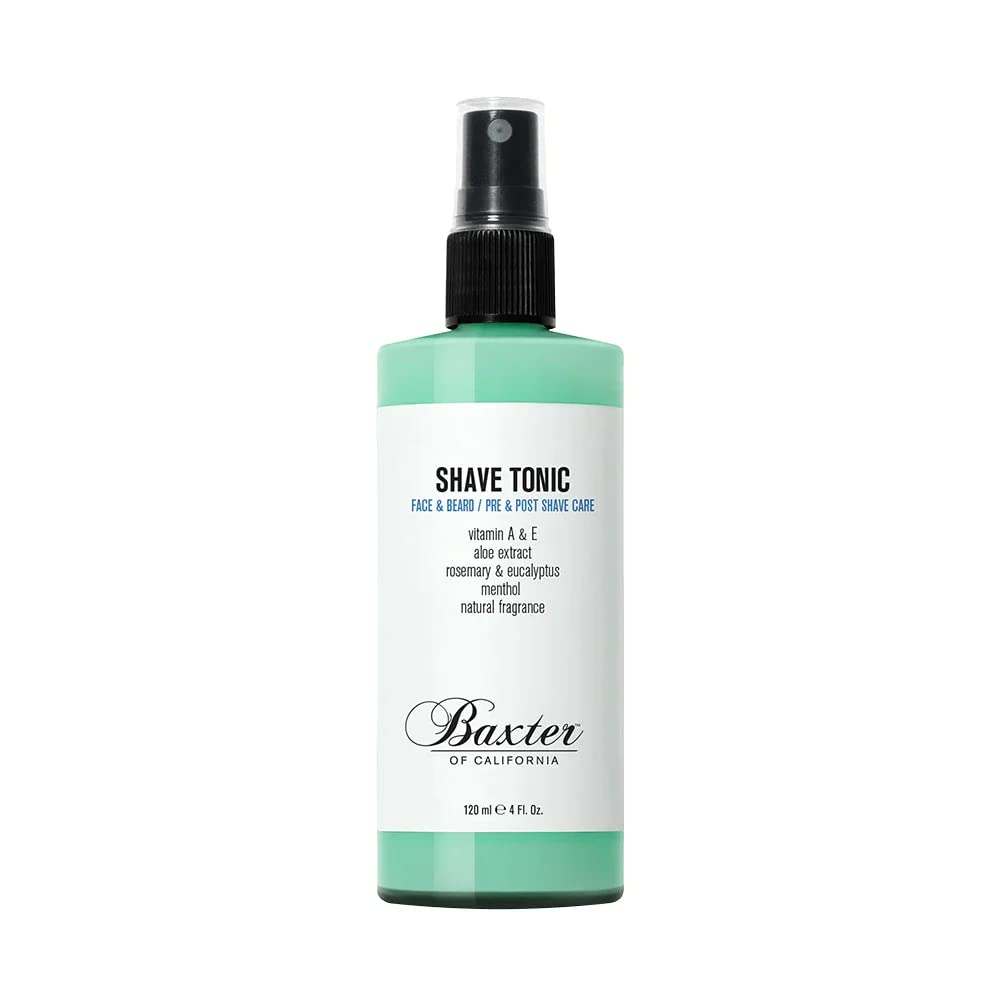 Baxter of California Shave Tonic For Men | Non-Drying | Hydrate & Strengthen | Aloe Extract and Eucalyptus | 4 fl oz