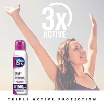 Triple Dry Women | With Charcoal Anti-Perspirant Roll On 50ml | 72-Hour Protection Against Excessive Sweating | Fights Odour | Triple Active Formula | Clinically Proven | Female : Amazon.co.uk: Beauty