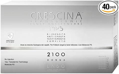 Labo Crescina Transdermic Mps Follicular Islands Complete Treatment Re-Growth + Anti-Fall 2100 Hair Care Women 20+20 Vials