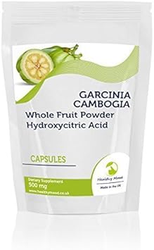 Garcinia Cambogia Whole Fruit Powder 500mg 7 Sample Pack Capsules Health Food Supplements Nutrition Hydroxycitric Acid HCA Malabar Tamarind HEALTHY MOOD