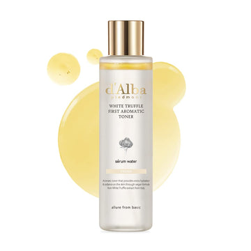 d’Alba Italian White Truffle First Aromatic Toner, Vegan Skincare, Gentle Hydrating Toner with White Truffles, Weakly Acidic Toner, Skin Texture Enhancement, Surfactant Free