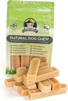 Authentic Himalayan Yak Cheese for Dogs - Small (Pack of 10) - Sourced from Pristine Himalayan Foothill, Rawhide-Free, NO preservatives