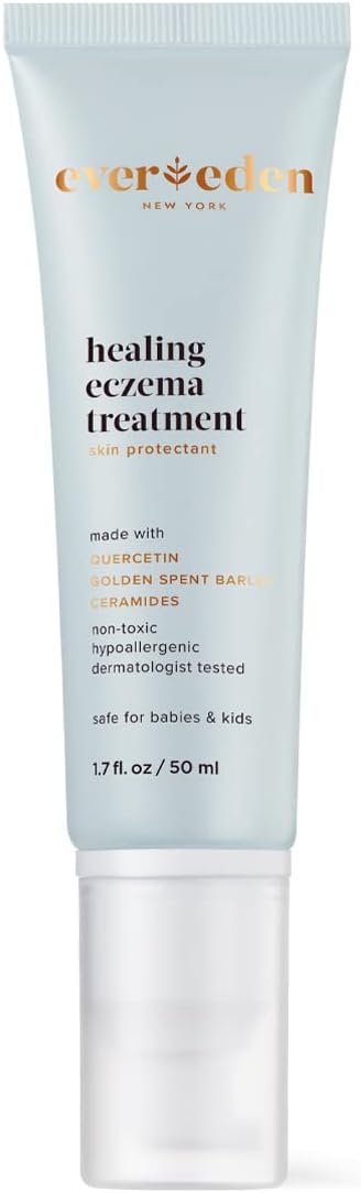Evereden Healing Eczema Treatment, 1.7 fl oz | Plant Based and Naturally Derived Eczema Cream | Clean and Fragrance Free Eczema Cream for Babies, Kids, and Adults
