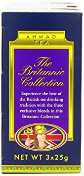 Ahmad Tea Britannia Collection, Loose Tea, Three Variety Flavors, 3 Count Box Of 0.88 Ounce Tin