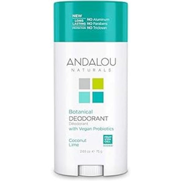 Andalou Naturals botanical deodorant, Coconut Lime, 2.65 Oz