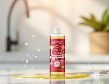 Brittanie’S Pure Castile Liquid Soap Refill, Peppermint, 32 Ounce | Dish Soap, Hair & Body, Home, Gentle And Pure, Made With Natural Luxurious Oils, Vegan & Gluten Free Non-Gmo
