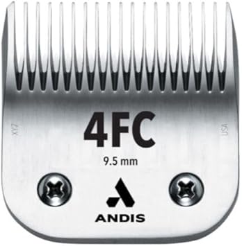 Andis 72615 Ultra Edge Detachable Dog Clipper Blade – Carbon-Infused Steel, Long-Lasting Sharp Edges with Deep Teeth, Removes Hair 3/8-Inch (9.5 mm) - Fits AG, AGC, BDC Models - Size-4 FC, Chrome