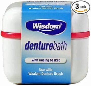 Three Packs Of Wisdom Denture Bath