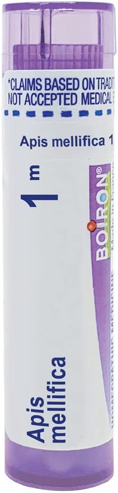 Boiron Apis Mellifica 1M For Swelling From Insect Stings Or Allergies - 80 Pellets