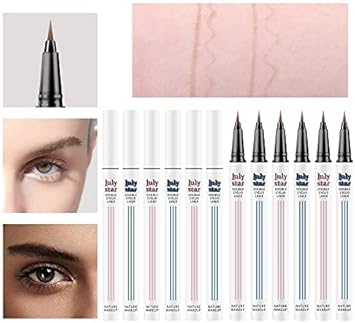 Julystar Lying Silkworm Pen Waterproof Quick-Drying Brown Eyeliner Pen Is Not Easy To Smudge Eye Makeup Natural Lasting Eyeliner