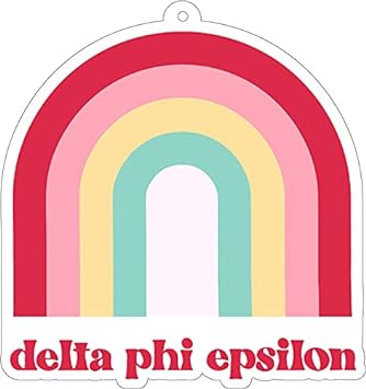 Delta Phi Epsilon - Rainbow Air Freshener - 2/Pack - Flowers & Sunshine Scent