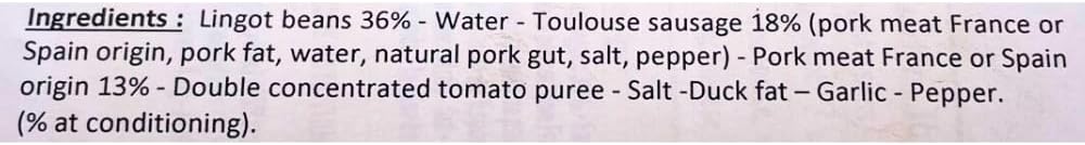 La Belle Chaurienne Pork Cassoulet 840G (6)