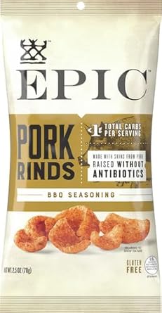 Epic Bbq Pork Rinds Gluten Free, 2.5Oz