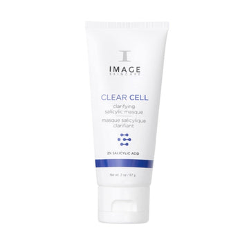 Image Skincare, Clear Cell Clarifying Salicylic Masque, Exfoliating Kaolin Clay Facial Mask With Mattifying Effect, Targets Acne Prone Skin, 2Oz