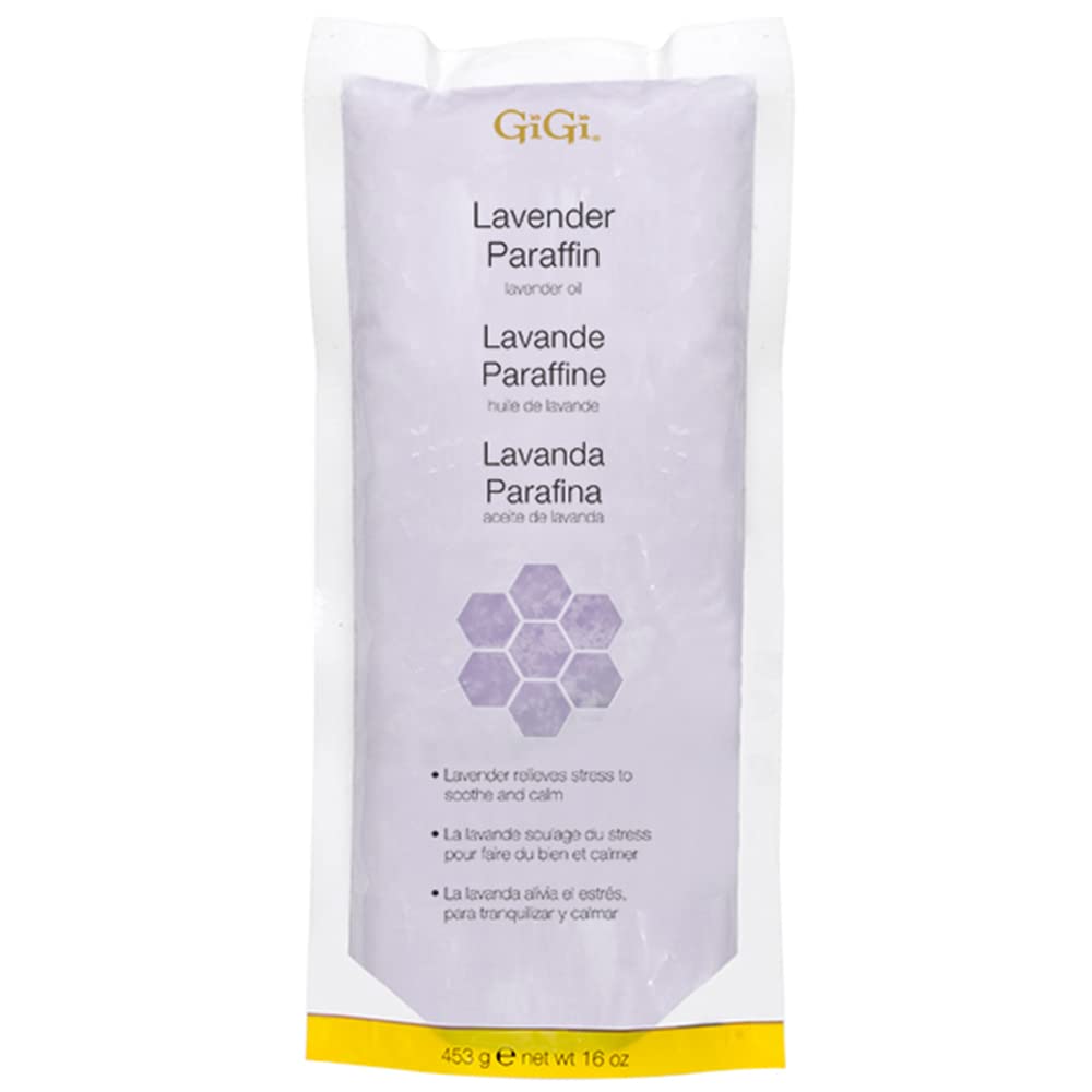 Gigi Lavender Paraffin Wax With Grape Seed Oil, 16 Oz