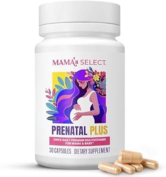 Mama'S Select Prenatal Vitamins – Allergen-Free, Mthfr Friendly, Methylated Folate & B Vitamins, Easy-To-Digest, Supports Fetal Development, Once Daily, Vegan, No Biotin
