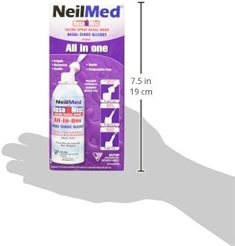 WUGOYU Neil Med NASA Mist Multi Purpose Saline Spray All in One, 6.0 Ounces Unit : Health & Household