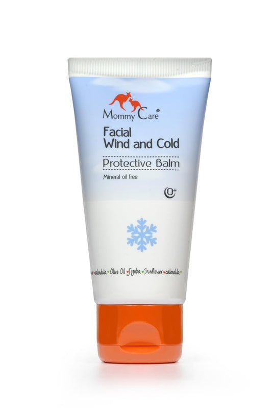 Mommy Care Cold Weather Baby Child Organic Facial Protective Winter Balm Soothing Cold Sores Cream to Hydrate Moisturize Newborns Kids Sensitive Dry Skin Wind Block Lotion. Mint scente 50ml/1.76 fl.oz