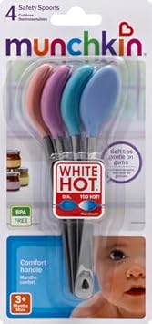 Munchkin® White Hot® Safety Baby Spoons, 4 Pack