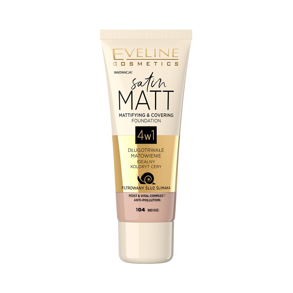 Eveline Cosmetics Matte Face Liquid Satin Matt No. 104 30 Ml