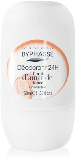 Byphasse Sweet Almond Oil – 24H Deodorant Roll-On - All Skin Types - 50 Ml