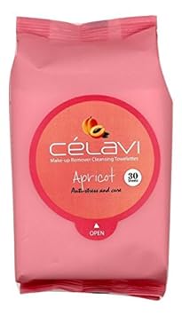 Celavi Makeup Remover Cleansing Wipes Removing Towelettes 2 Packs - 60 Sheets (Apricot) : Beauty & Personal Care