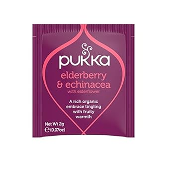 Pukka Organic Elderberry And Echinacea Tea, 20 Ea