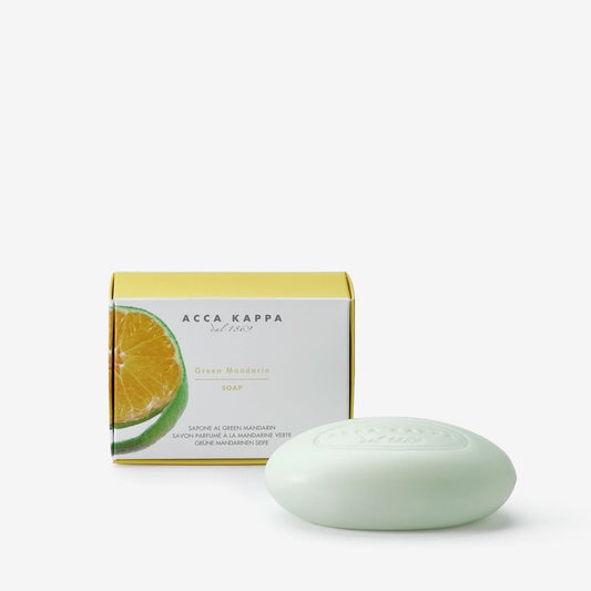 Acca Kappa Green Mandarin Soap – Refreshing Citrus Vegetable Bar Soap, 150G